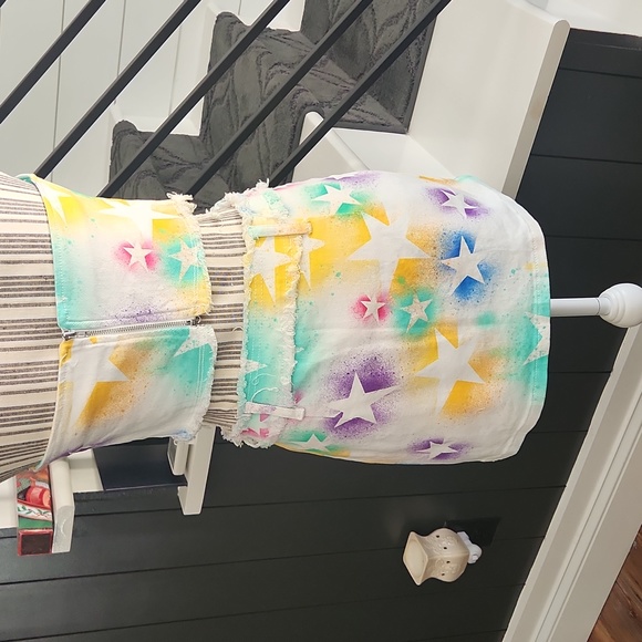 SHEIN Stars Denim Bustier Top and Mini Skirt Set - Picture 5 of 16